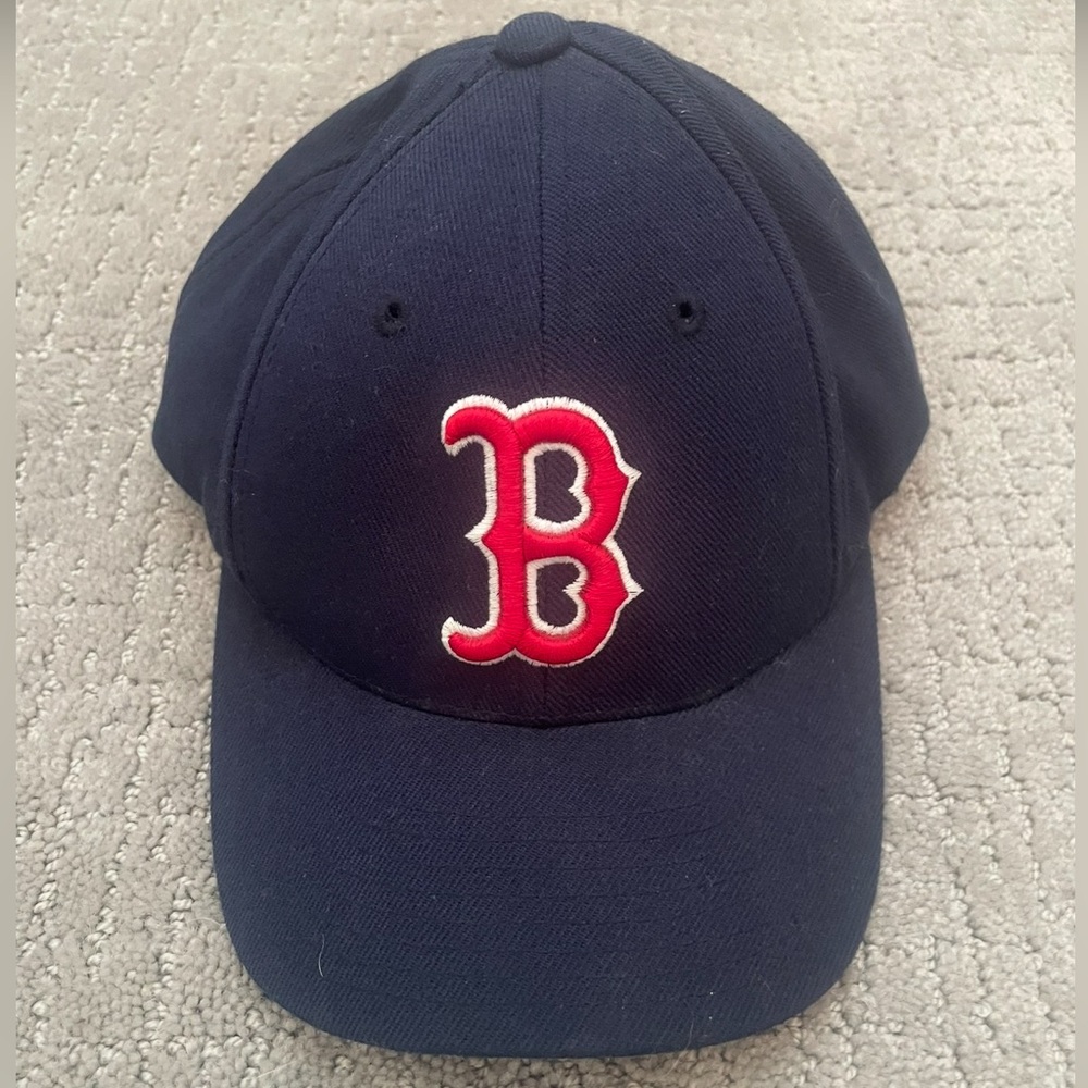 Boston Red Sox Puma Baseball Cap Hat NEW Blue with Red "B" OS Adjustable